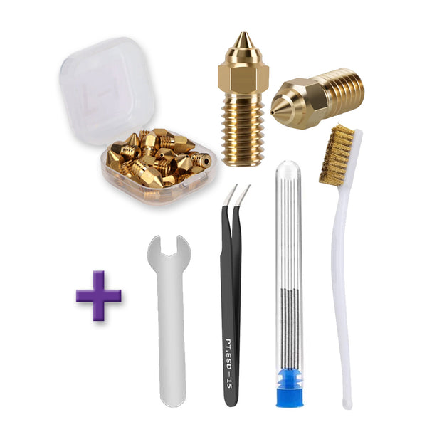 Brass Nozzles Kit with Tools for ELEGOO Neptune 4 / 4 Pro (34 Pcs)