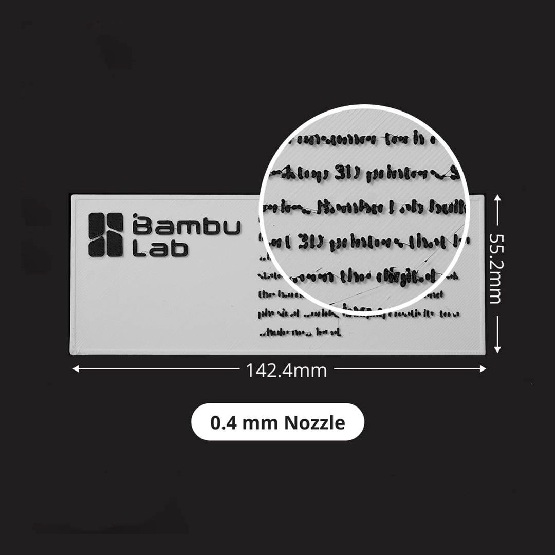 Bambu Lab Hotend - 0.4mm Hardened Steel Nozzle