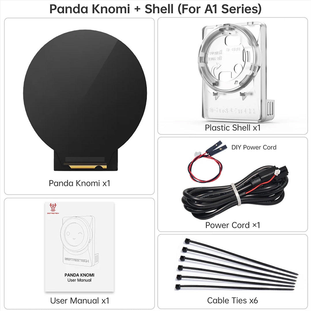 BIGTREETECH Panda Knomi Smart Wireless Display for Bambu Lab A1 / P1 / X1 Series