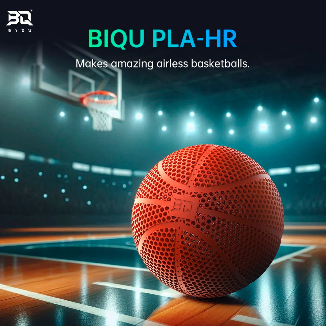 BIQU PLA-HR Flexible 3D Printer Filament 1.75mm – Airless Basketball Printing Material, 1KG Spool Compatible with FDM Printers