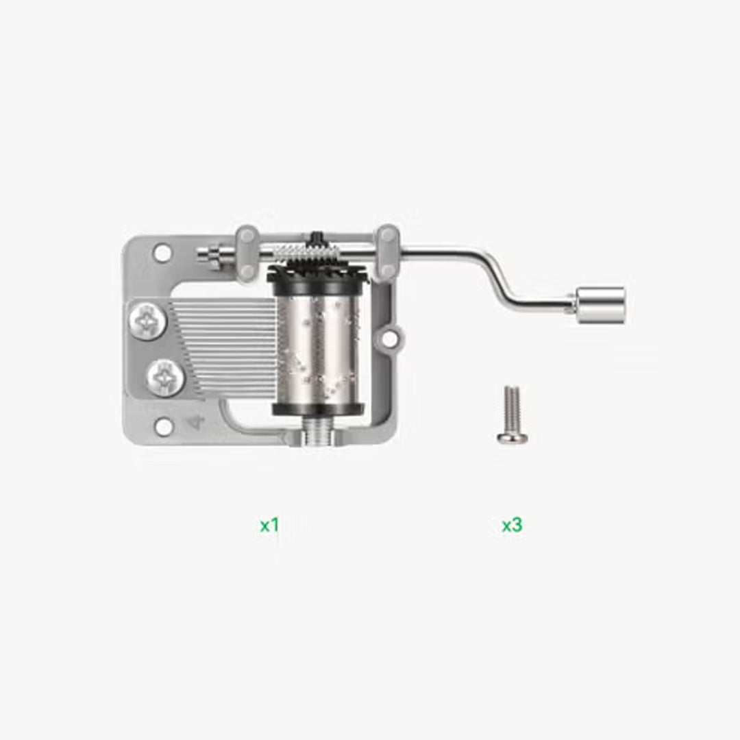 Piano Music Box Hand Winding Kit — DIY 3D Printed Jukebox | Bambu Lab