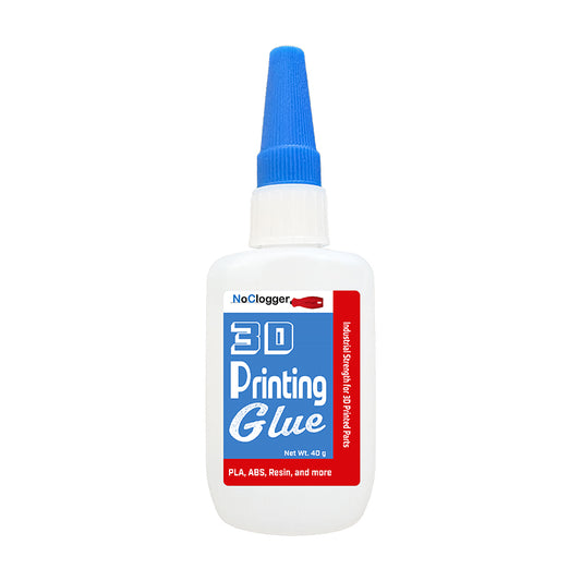 NoClogger 3D Printing Glue Fast Setting Adhesive for PLA PETG Resin