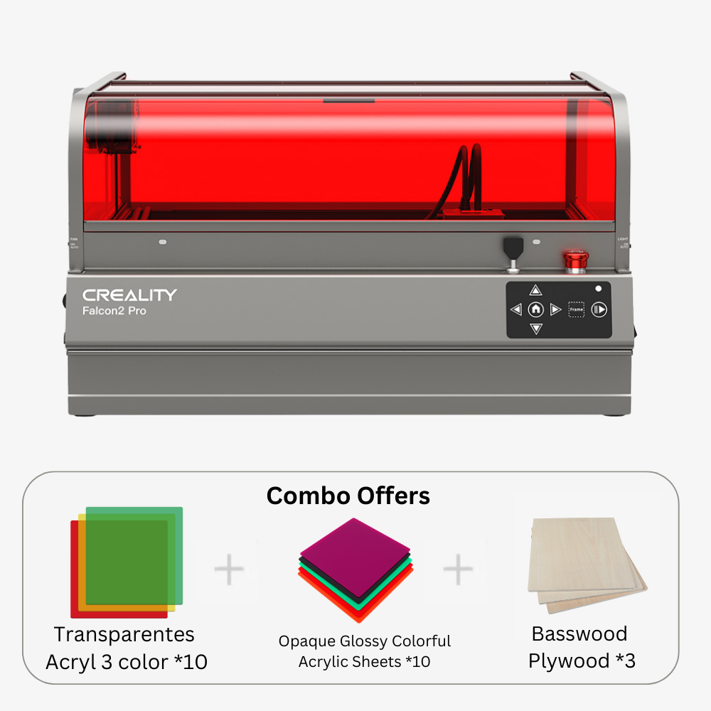 Creality Falcon2 Pro Enclosed Laser Engraver & Cutter – Safety, Visibility, and Power