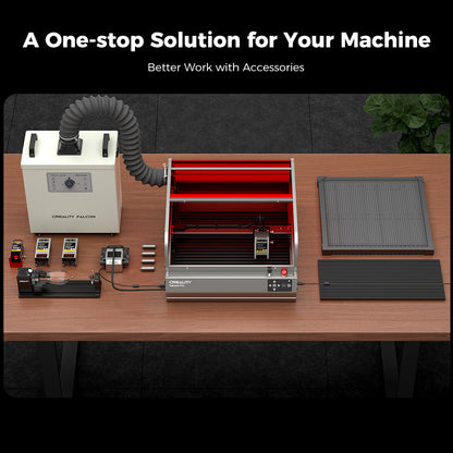 Creality Falcon2 Pro Enclosed Laser Engraver & Cutter – Safety, Visibility, and Power