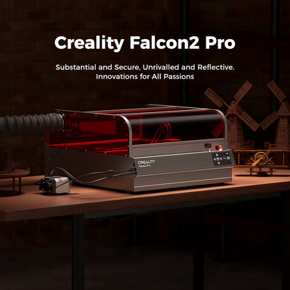 Creality Falcon2 Pro Enclosed Laser Engraver & Cutter – Safety, Visibility, and Power
