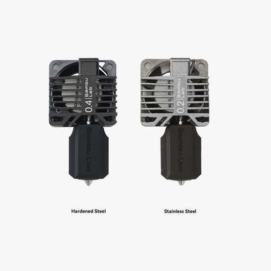 X1C Hardened Steel 0.4mm and Stainless Steel 0.2 Complete Hotend Bundle