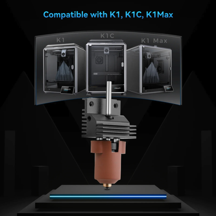 K1 Series Upgraded Hotend Kit with Integrated Unicorn Nozzle 0.4mm (K1 / K1 Max / K1C)