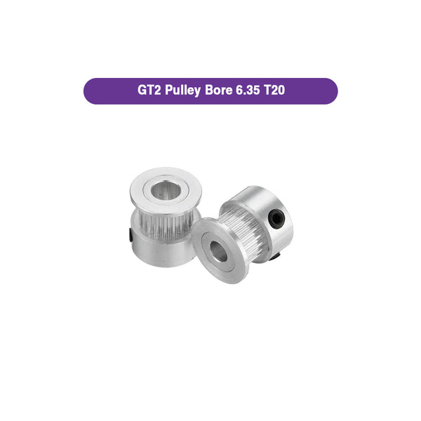 GT2 Timing Pulley - Various Bore Sizes and Teeth Counts