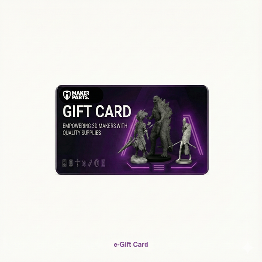 MakerParts 3D e-Gift Card - The Perfect Gift for Any Maker