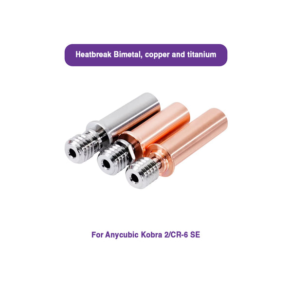 Heatbreak Bimetal, copper and titanium for Kobra2/CR6SE