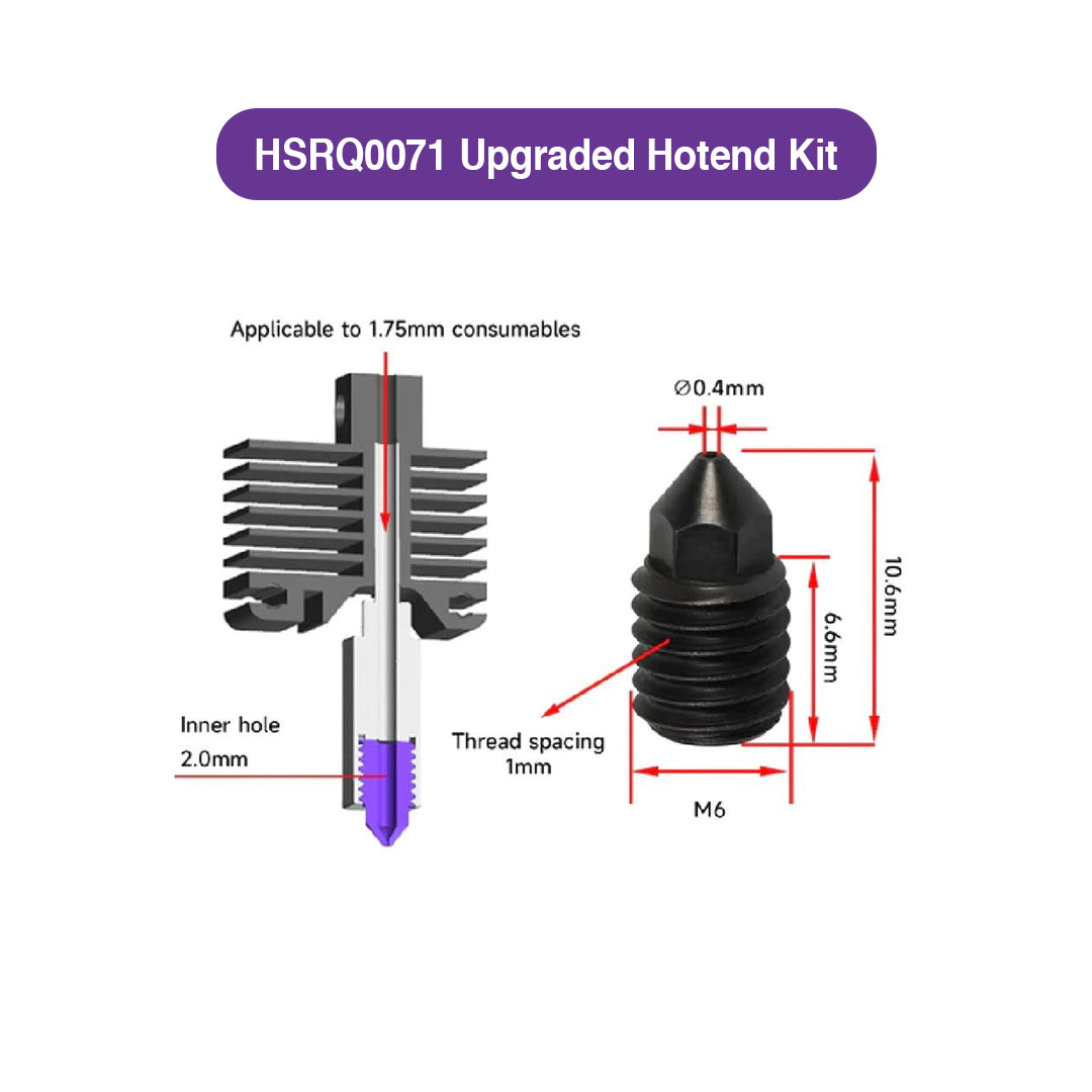HSRQ0071 Hotend Kit for Bambu Lab X1/P1P - MakerParts 3D