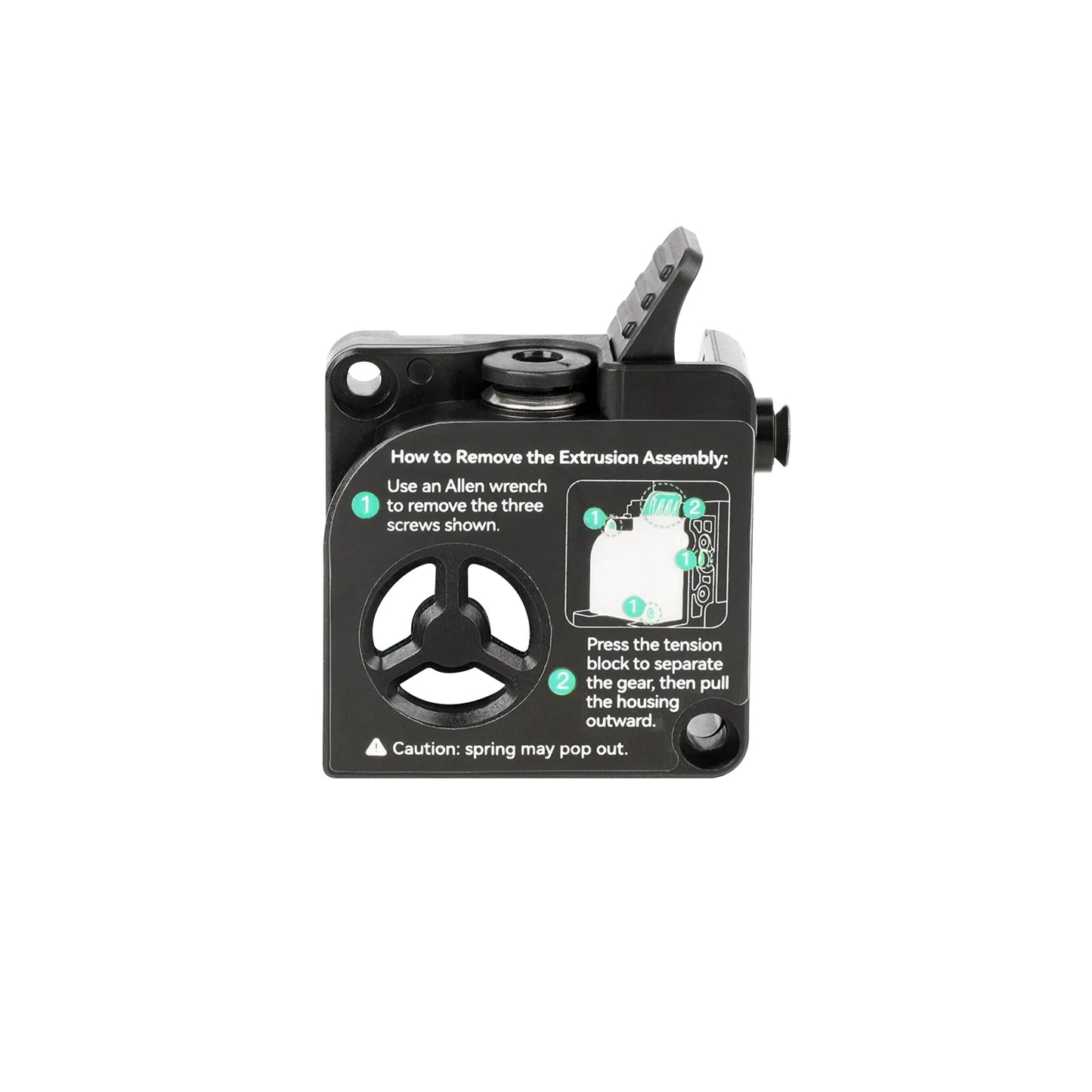 Creality K2 Plus Extruder Front Shell Kit - Official Replacement