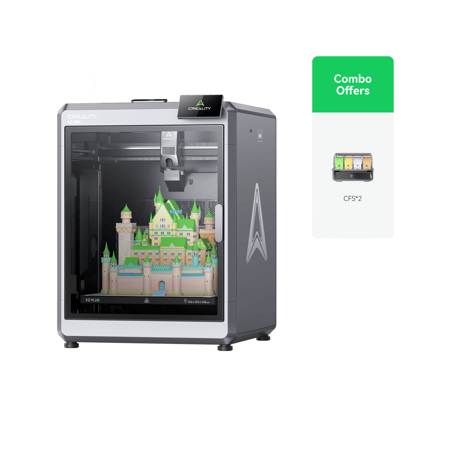 K2 Plus Combo 3D Printer + 4 Free Filaments