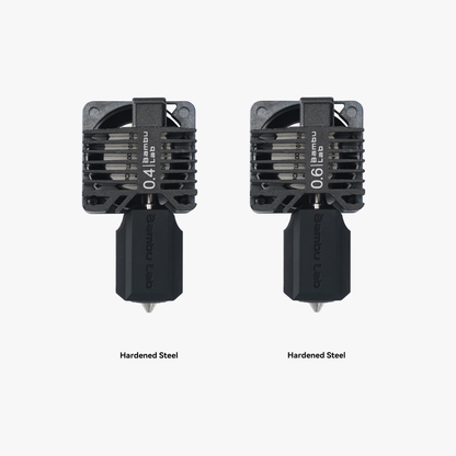 P1 Hardened Steel 0.4mm and 0.6mm Complete Hotend Bundle