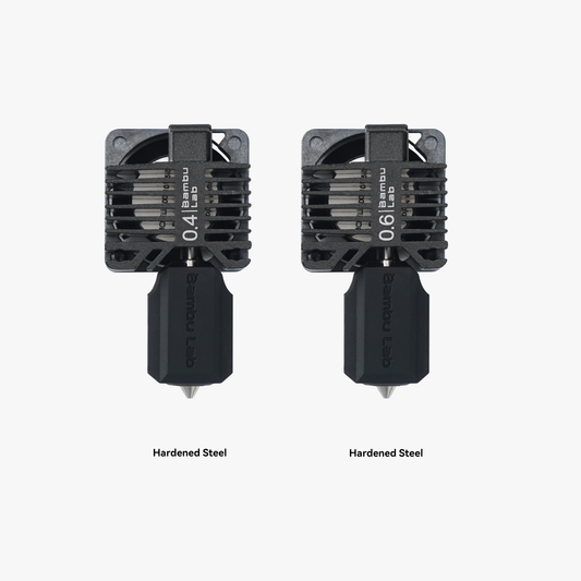 Bambu Lab Complete Hotend Bundle for X1 Series (Kit017) – 0.4mm Hardened Steel Nozzle + 0.6mm Hardened Steel Nozzle (2× Full Quick-Swap Units)