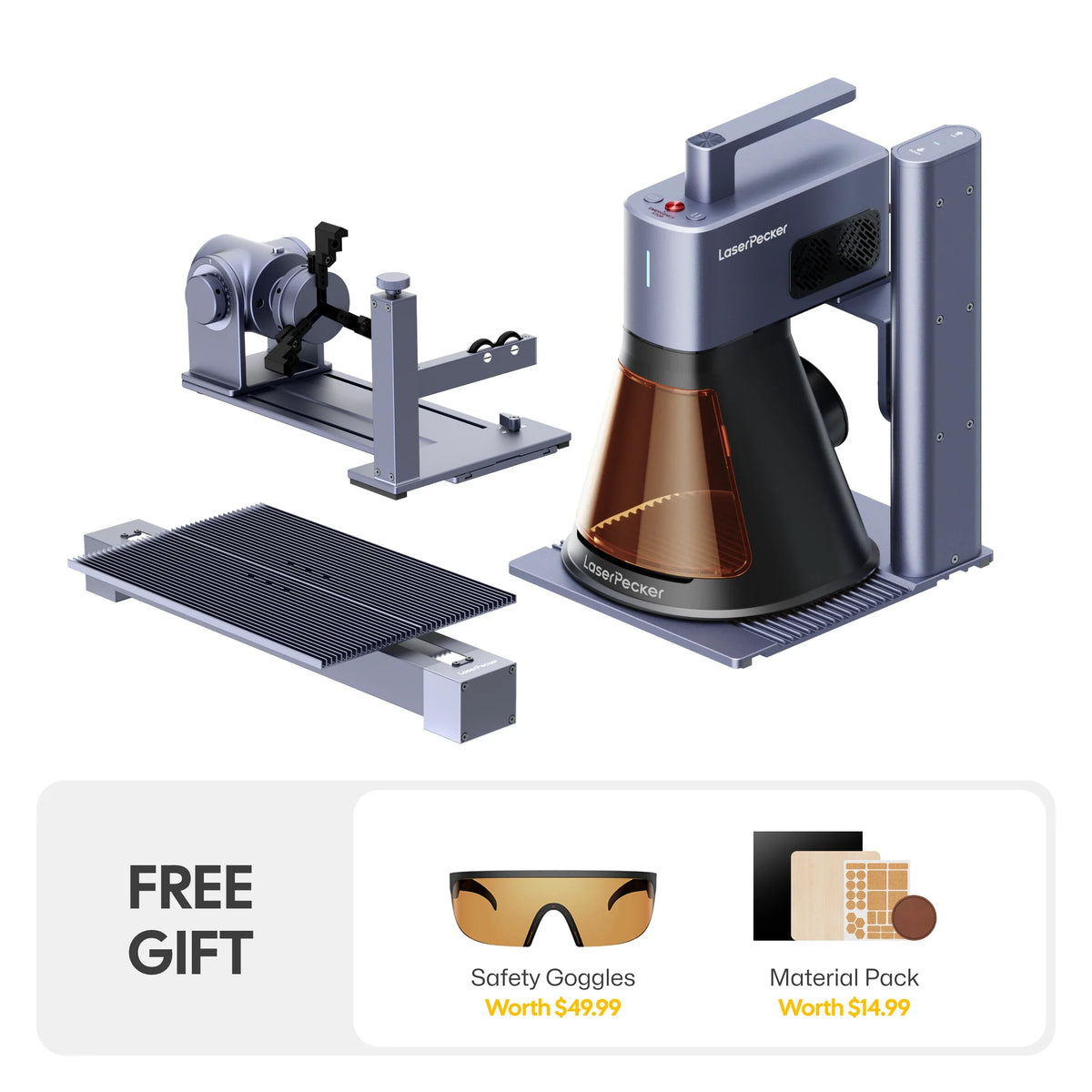 LaserPecker LP2 Plus 10W Laser Engraver & Cutter – 4000 mm/s