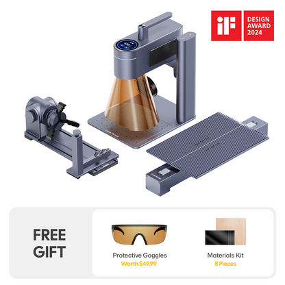 LaserPecker LP4 Dual Laser Engraver – 10W Diode + 2W Infrared, Touchscreen
