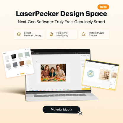 LaserPecker LX2 Enclosed Laser Cutter – 500 × 305 mm, 20W / 40W, Class 1