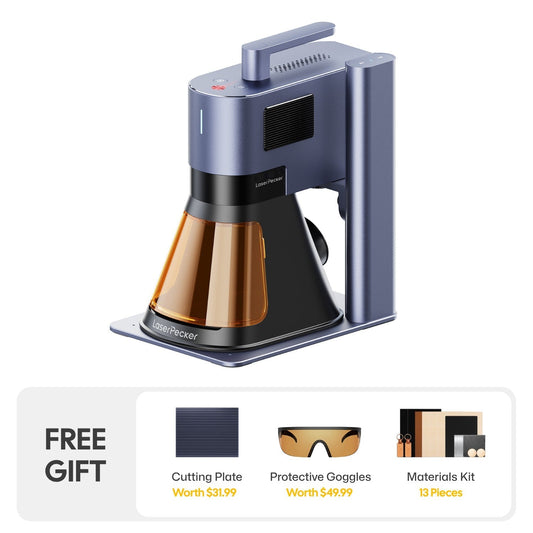 LaserPecker LP5 Dual Laser Engraver – 20W Fiber + 20W Diode