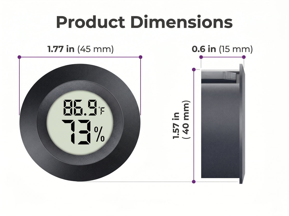 Hygrometer_Thermometer_Gauge_41mm Dimensions