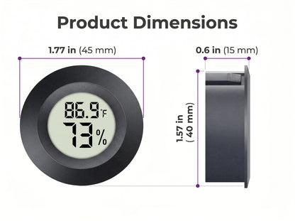 Hygrometer_Thermometer_Gauge_41mm Dimensions