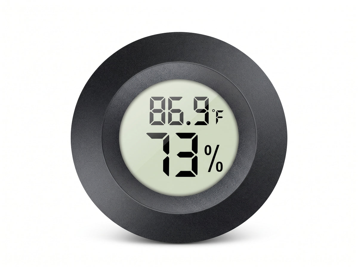Mini Round Digital Hygrometer & Thermometer Gauge for 3D Printing Enclosure