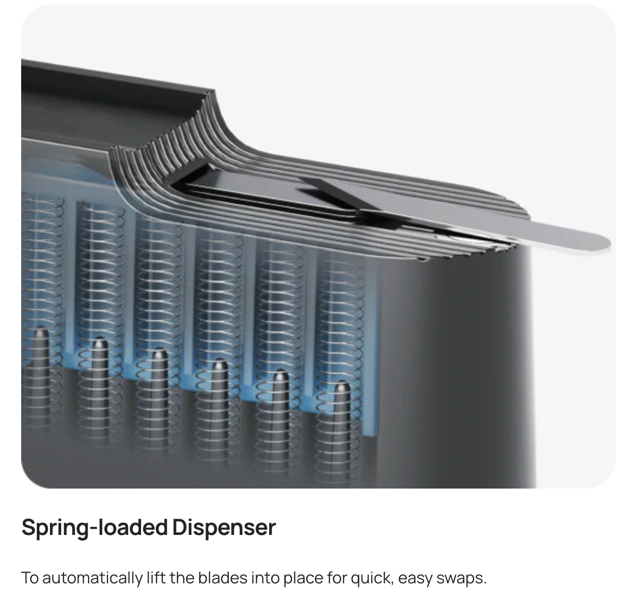 NeoBlade SK5 Replacement Blades & Safety Dispenser Vault