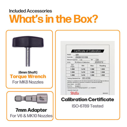 Slice Engineering Nozzle Torque Wrench™ – 1.5 Nm Precision Tool for  Universal Hotends