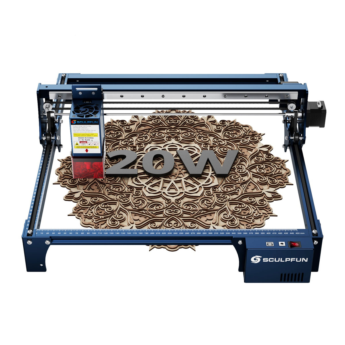 SCULPFUN S30 Pro Max 20W laser engraver and cutter