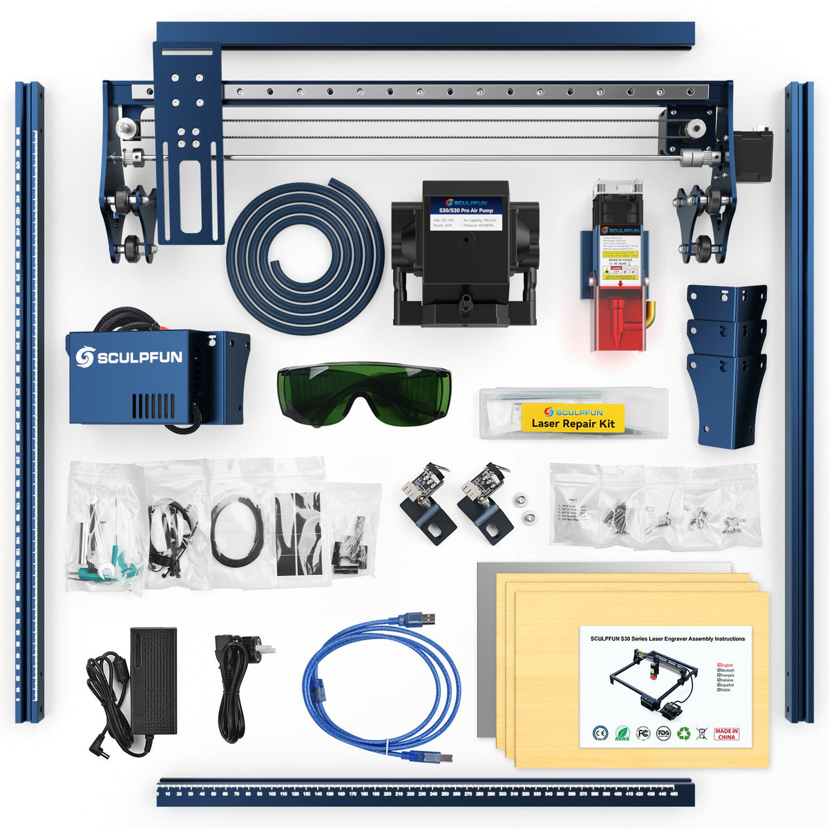 SCULPFUN S30 Pro packing list