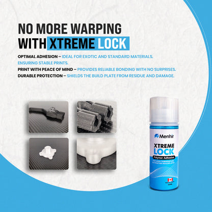 Menhir Xtreme Lock Premium All-in-One 3D Printer Bed Adhesive