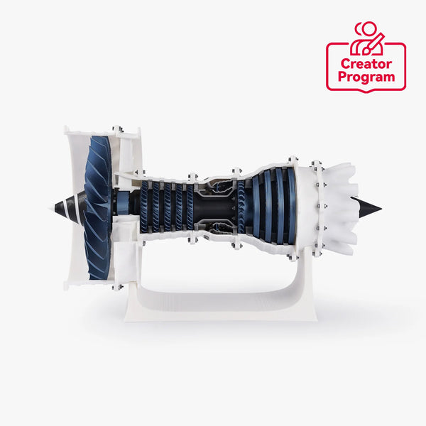 Bambu Lab Jet Engine DIY Kit Collection - Build Your Own 3D Printed Jet Engine - MakerParts 3D