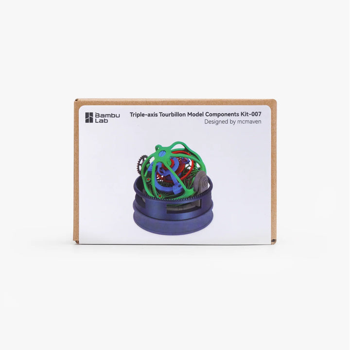 Bambu Lab Triple-axis Tourbillon Model Components DIY Kit 007 - Build Your Own 3D Printed Triple-axis Tourbillon - MakerParts 3D