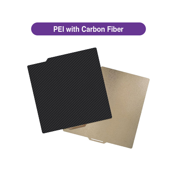 PEI Build Plate with Carbon Fiber Backing - Dual Surface (Without Soft Magnetic Base)