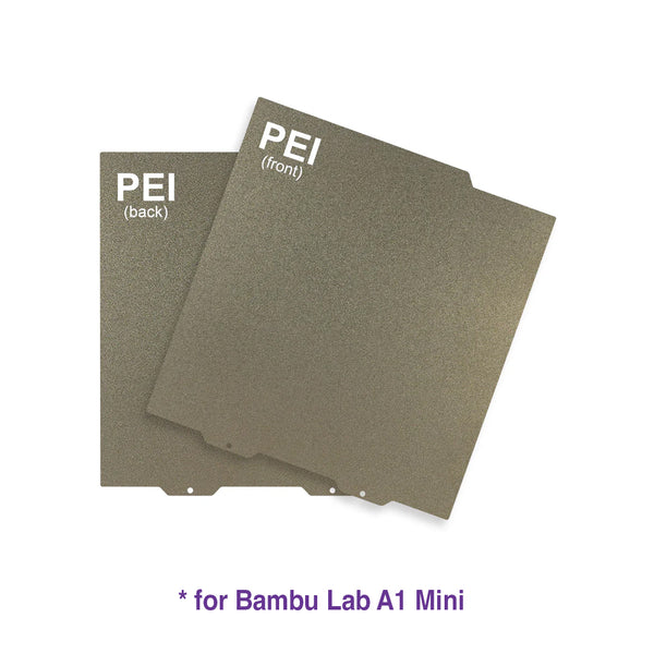 PEI Build Plate Double-Sided for Bambu Lab A1 Mini (Non-magnetic)