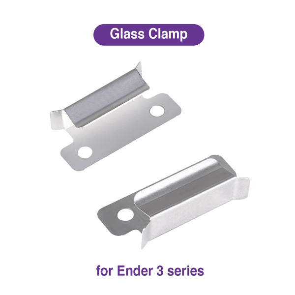 Glass Clamps for Ender 3 Pro Bed Clips - 7mm Thickness for Creality 3D Printers