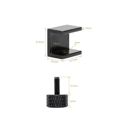 Hot Bed Printing Platform Black Adjustable Fixing Clips (4 Pack) - MakerParts 3D