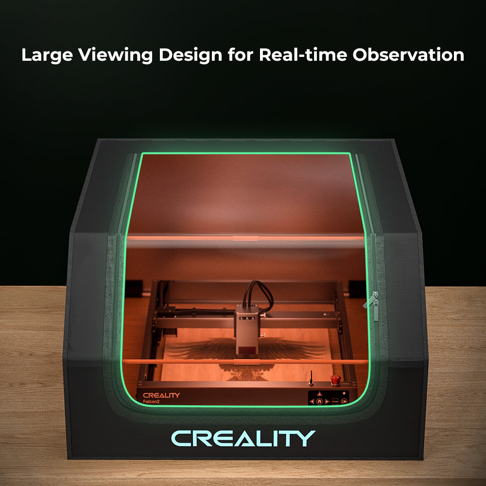 Creality Protective Cover for Laser Engraver – Enclosed Smoke & Dust Isolation