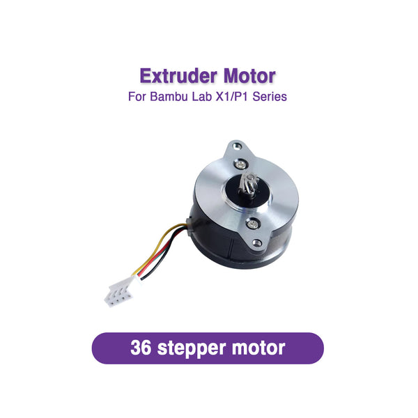 Extruder Motor 36 Circular Stepper Motor 9 Tooth Helical Gear for Bambu Lab X1/X1C/P1P/P1S