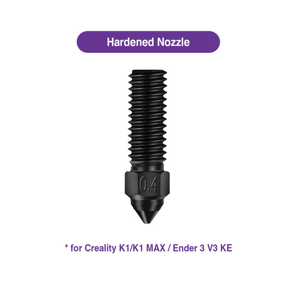 Hardened Nozzle for Creality K1/K1 MAX / Ender 3 V3 KE (0.2 to 1.0mm)