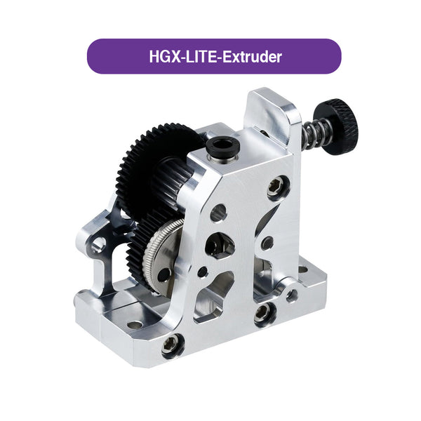 HGX-LITE-Extruder Reduction Hardened Steel Gear Metal Extruder (Silver) - MakerParts 3D