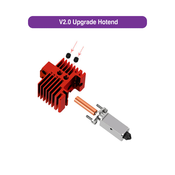 Bambu Lab P1/X1 Series 2.0 Upgraded Hot End Anti-Breakage Heatbreak - Hotend Kit for P1P, X1C, P1S, X1 V2.0 - 3D Printing Parts