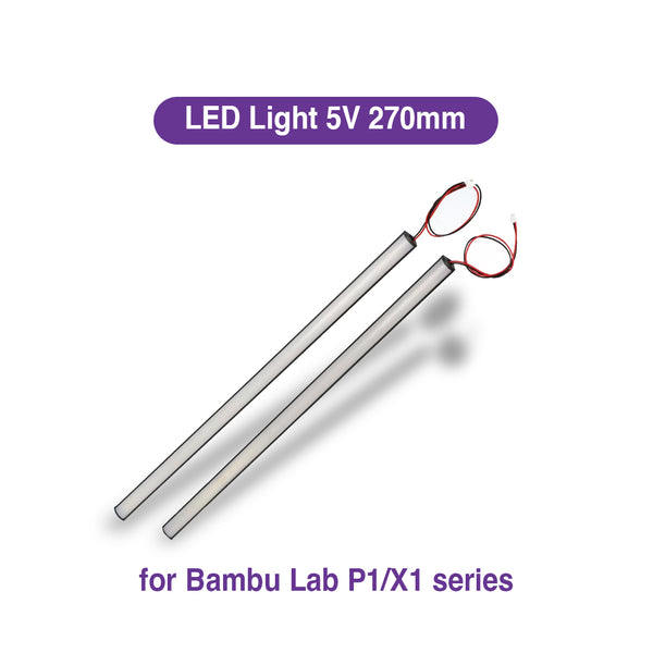 LED Light Strip 5V 270mm Energy Saving Safe High Brightness Lighting Magnetic Install for Bambulab P1/X1 3D printer Parts