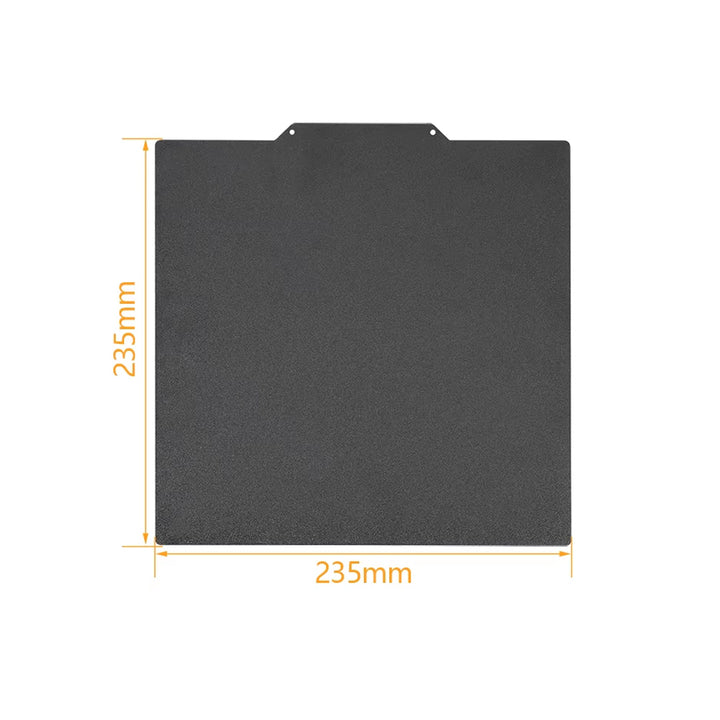 Double-Sided Black PEI Elastic Steel Plate + High-Temperature Soft Magnetic Base (235x235mm) - MakerParts 3D