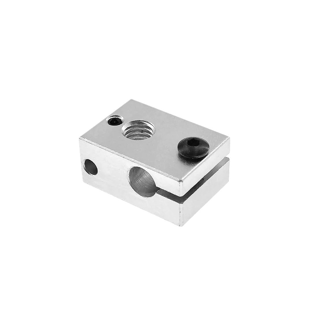 V6 Upgraded 6063 Aluminum PT100 Heating Block - MakerParts 3D