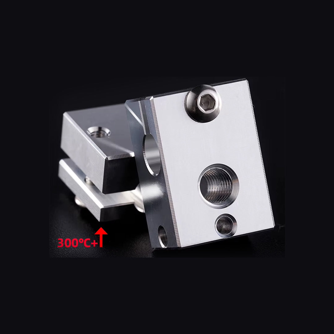 V6 Upgraded 6063 Aluminum PT100 Heating Block - MakerParts 3D