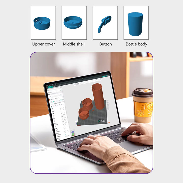 3D Printed Humidifier DIY Kit with USB - Build Your Own 3D Printed Humidifier - MakerParts 3D