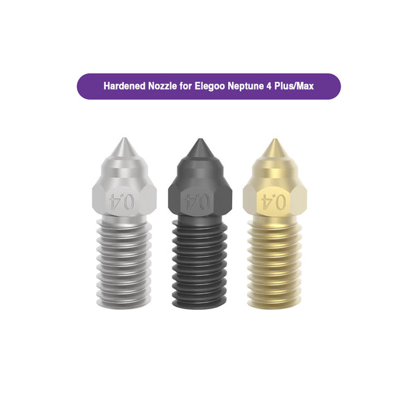 Hardened Nozzle for Elegoo Neptune 4/Pro (0.2 to 1.0mm) - MakerParts 3D
