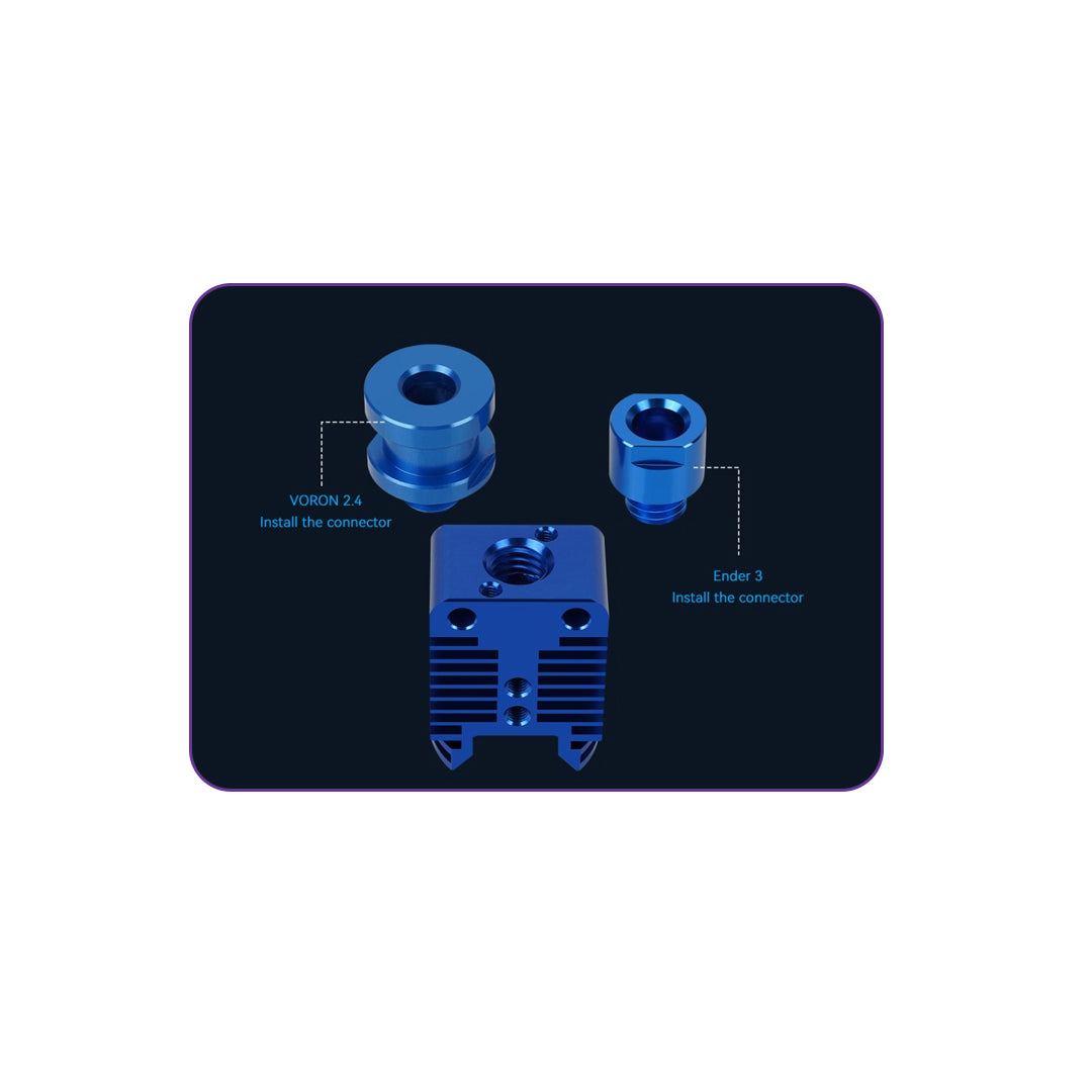 V6 Style Bimetal Hotend 24V for Ender 3 / Prusa / CR-10 / Voron– All-Metal High-Temp Upgrade