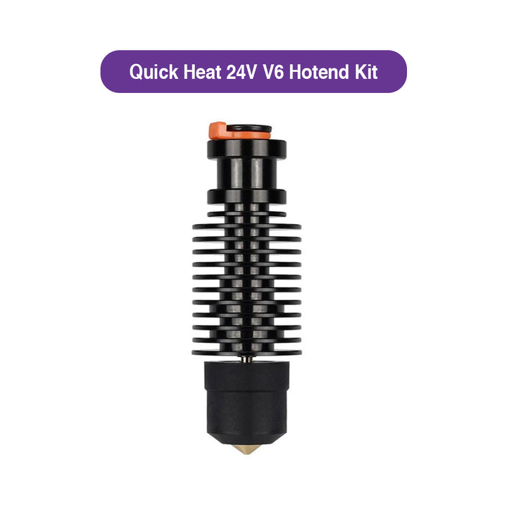 Quick Heat 24V V6 Hotend Kit – Ceramic Heating Core & Bimetal Heat Break - E3DV6 PT100 - MakerParts 3D